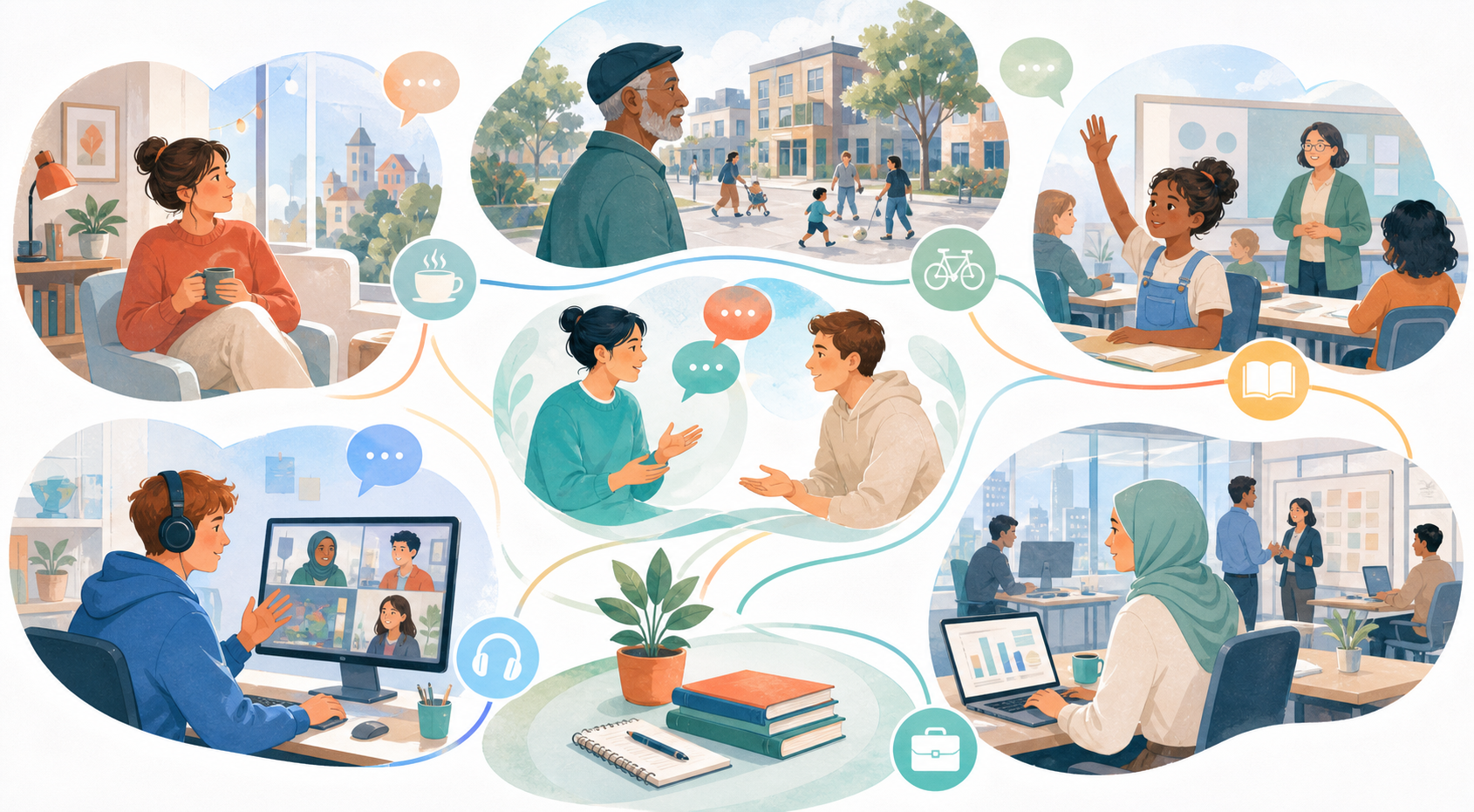 Unieke illustratie bij Verschillende leefwerelden beter begrijpen
