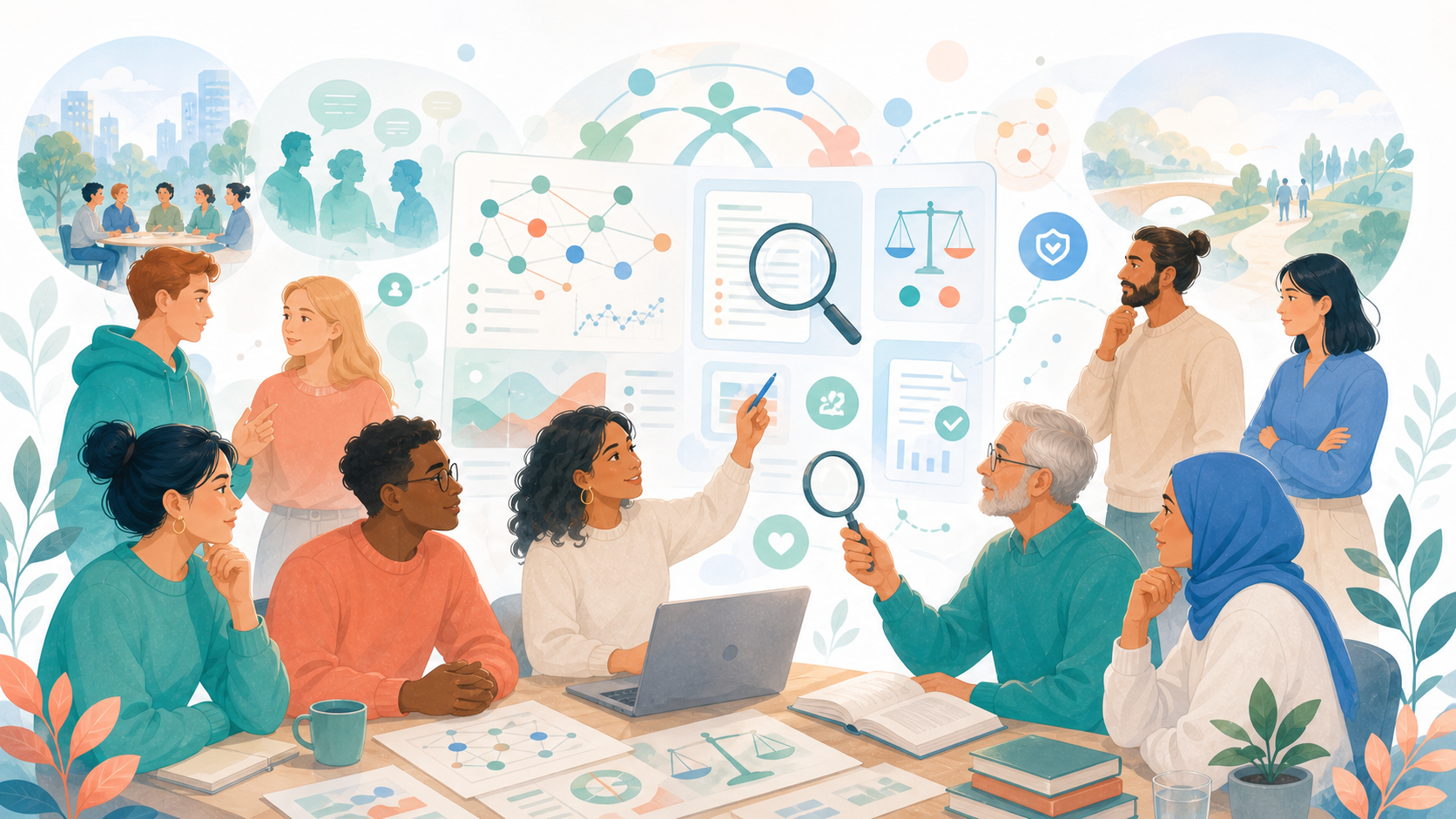 Unieke illustratie bij Wetenschappelijke basis